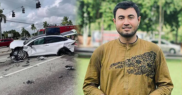 দুর্ঘটনা কবলিত কার, নিহত নাসিম বাহাদুর